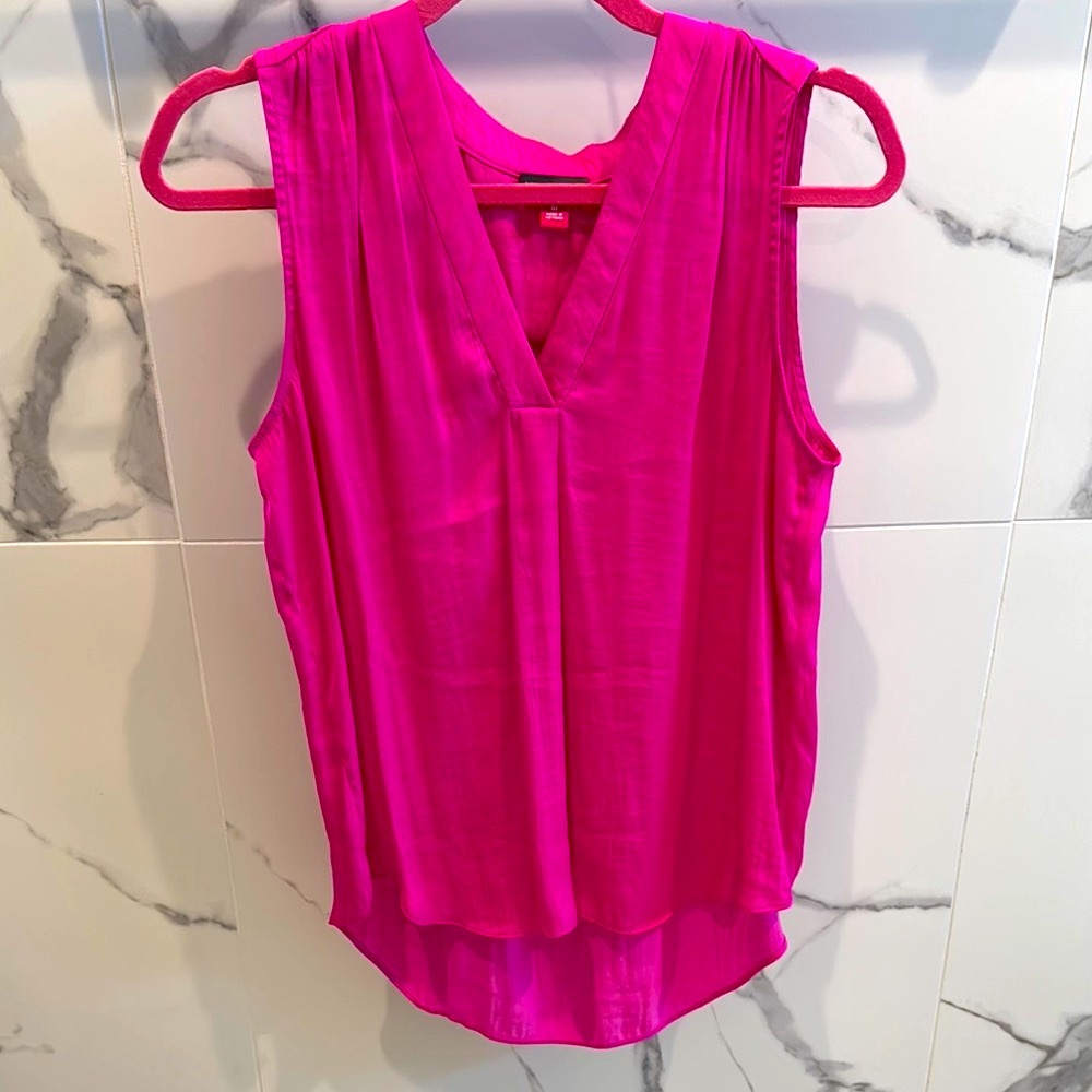 Vince Camuto Pink Sleeveless Blouse